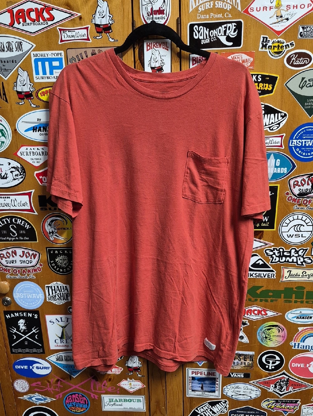 Katin Pocket T‑Shirt - Rust Red XL